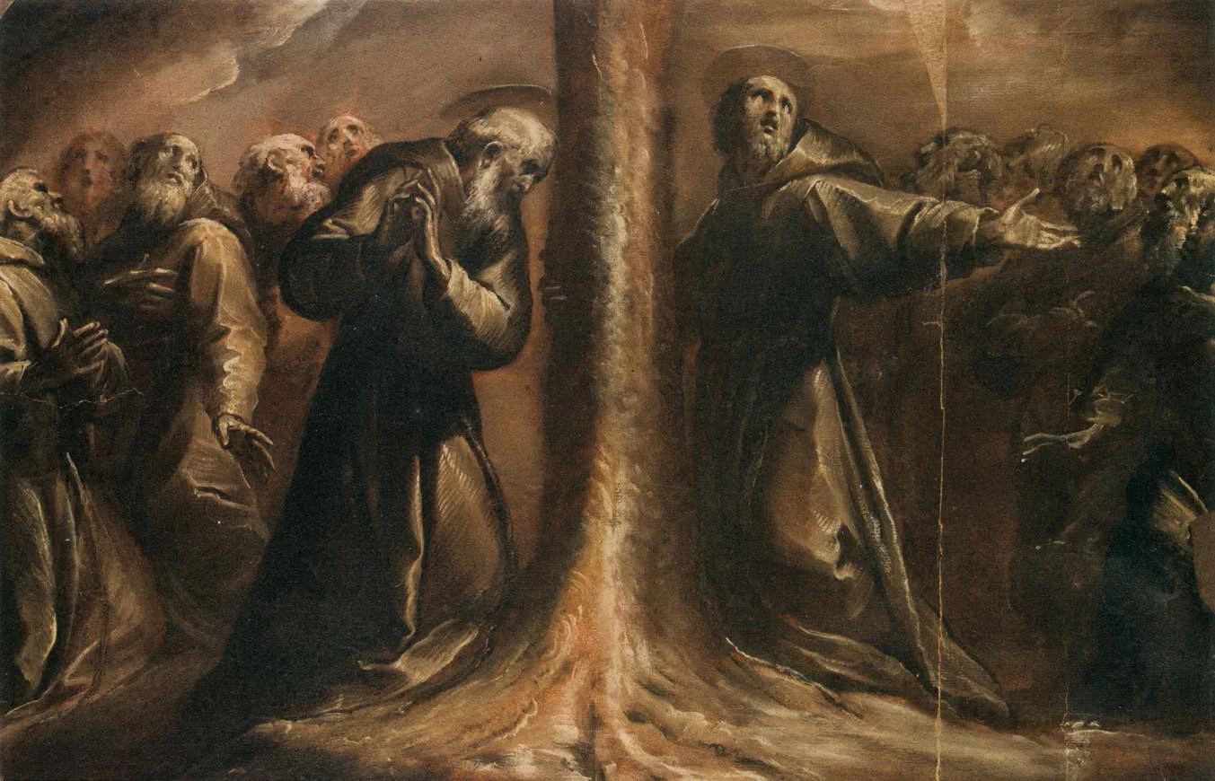 Francescani con lo sguardo al cielo - Louvre, Departement des Arts graphiques